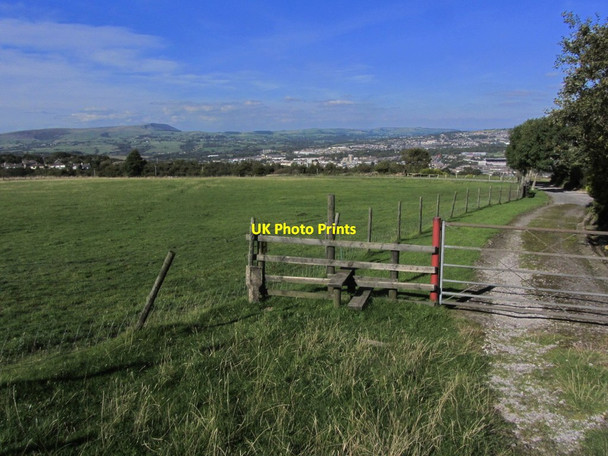 Photo 6"x4" The Burnley Way by Lower Small Hazels & view towards Burnley Burnley c2015