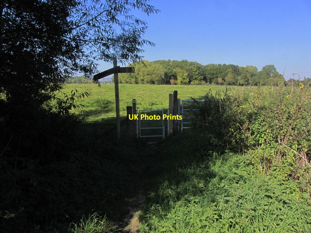 Photo 6"x4" Junction of Severn Way & Offa's Dyke Path, NNE of Derwas Bridge Trederwen c2015