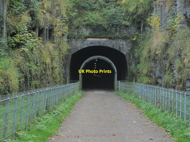 Photo 6"x4" Eastern entrance to Headstone Tunnel, Monsal Trail, Little Longstone Little Longstone c2015