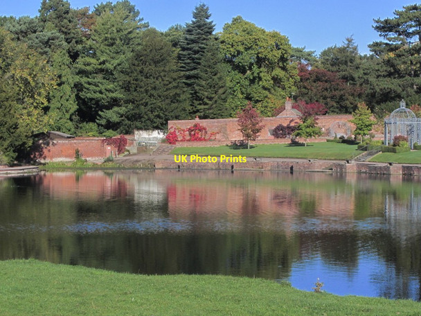 Photo 6"x4" View across lake to gardens at Capesthorne Hall near Siddington Astle\/SJ8273 c2015