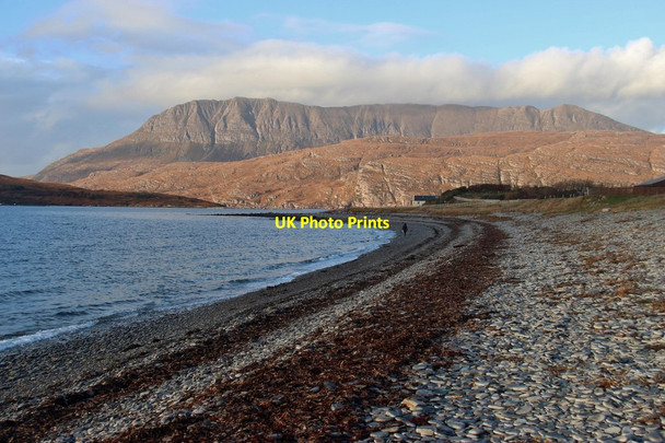 Photo 6"x4" Shingle shore at Ardmair Ardmair c2015