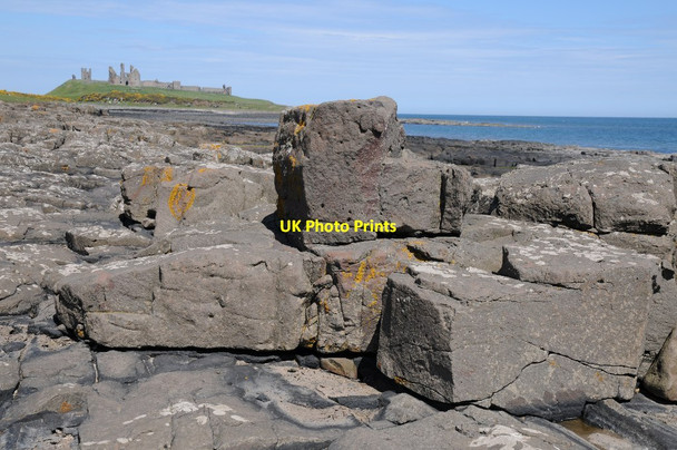 Photo 6"x4" Rocky coast near Dunstanburgh Castle Craster c2015