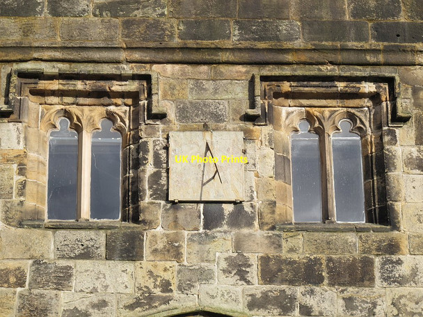 Photo 6"x4" Whalley Abbey: sundial Whalley c2015