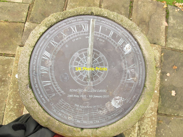 Photo 6"x4" Whalley parish church: sundial (Detail) Whalley c2015