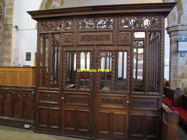 Photo 6"x4" Whalley parish church: St Anton's cage Whalley c2015