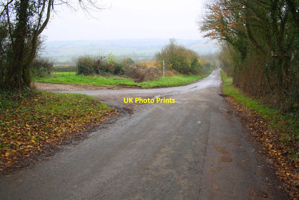 Photo 6"x4" Junction on Choicehill Road Over Norton c2014