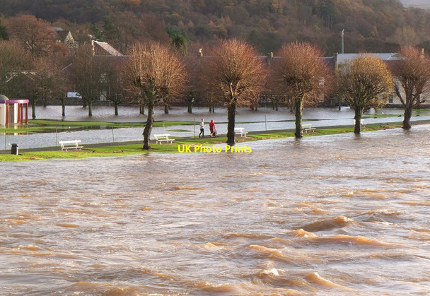 Photo 6"x4" Flooding at Tweed Green, Peebles Peebles\/NT2540 c2015