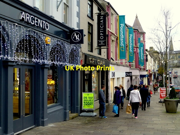 Photo 6"x4" Footpath scene, High Street, Omagh Omagh c2015