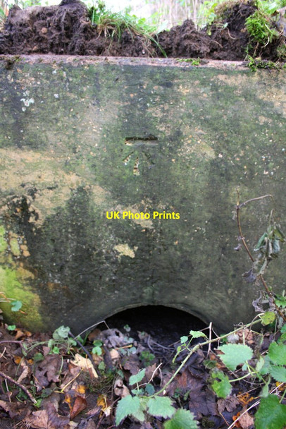 Photo 6"x4" Benchmark on culvert beside A420 Appleton\/SP4401 c2015
