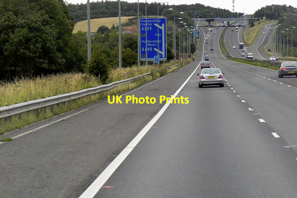 Photo 6"x4" Eastbound M62 near to Outlane Slack\/SE0817 c2015
