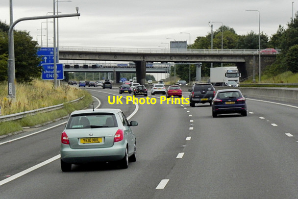 Photo 6"x4" Eastbound M62, Rein Road Bridge Morley\/SE2627 c2015