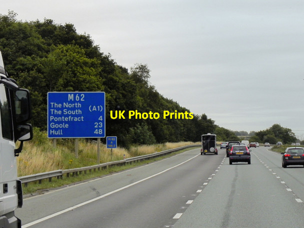 Photo 6"x4" Eastbound M62 near to Whitwood Castleford c2015