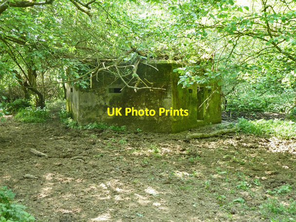 Photo 6"x4" Pillbox near the River Medway Blackham c2011