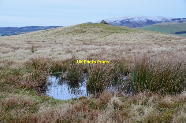 Photo 6"x4" Pond near the summit, Hamilton Hill Peebles\/NT2540 c2015