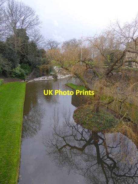 Photo 6"x4" The moat at Eltham Palace Eltham c2015