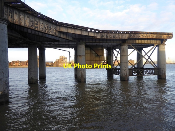Photo 6"x4" Old jetty at Crowley's Wharf Greenwich\/TQ3977 c2015