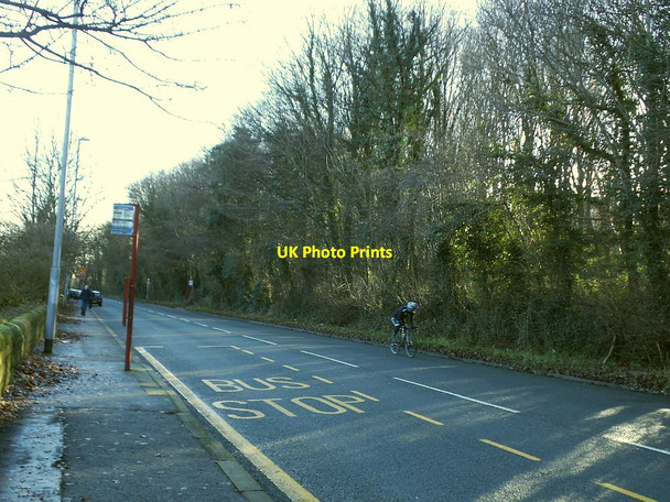 Photo 6"x4" Cyclist on Leeds and Bradford Road Sandford\/SE2535 c2015