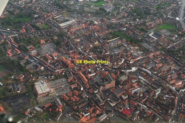 Photo 6"x4" Louth Town Centre: aerial 2015 Louth\/TF3387 c2015