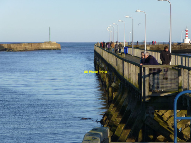 Photo 6"x4" Amblers on the South Jetty at Amble Amble c2015