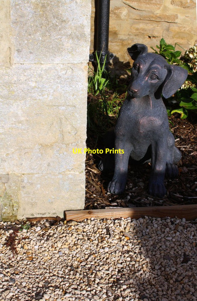 Photo 6"x4" Benchmark on porch of The Dog House Frilford Heath c2015