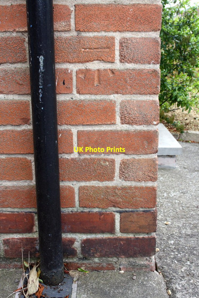 Photo 6"x4" Benchmark on #86 Eden Street Carlisle c2015