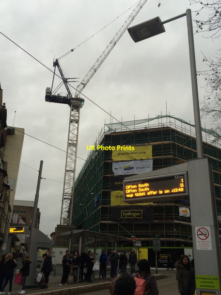 Photo 6"x4" Construction at the junction of Wollaton and Goldsmiths Streets Nottingham\/SK5641 c2015