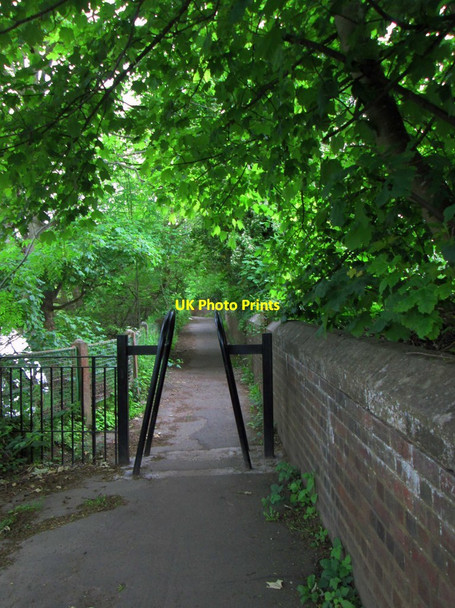 Photo 6"x4" Public footpath by the River Severn, Stourport-on-Severn Stourport-on-Severn c2015
