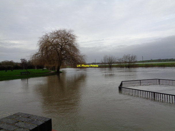 Photo 6"x4" High water, River Avon, Tewkesbury Tewkesbury c2015