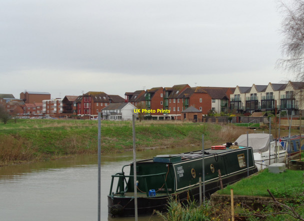 Photo 6"x4" Riverside Properties, River Avon, Tewkesbury (zoom) Tewkesbury c2015
