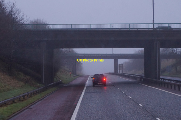 Photo 6"x4" The A29 goes over the M1 Moygashel c2015