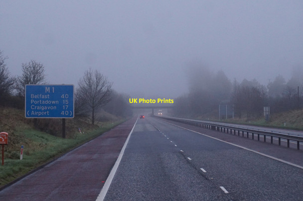 Photo 6"x4" M1 towards Belfast Moygashel c2015