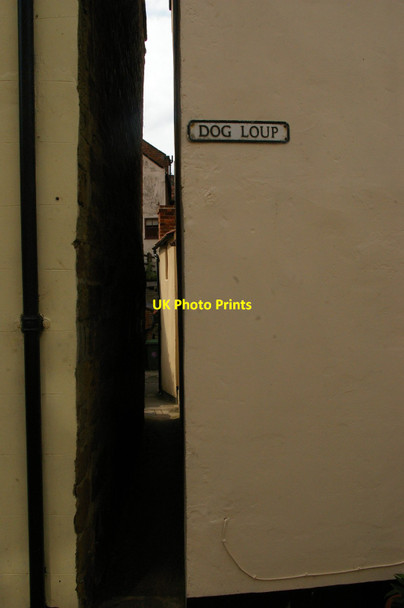 Photo 6"x4" Dog Loup: alleyway off Church Street, Staithes Staithes c2015