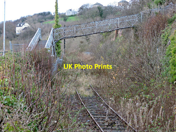 Photo 6"x4" Rosyth Docks railway line Inverkeithing c2015