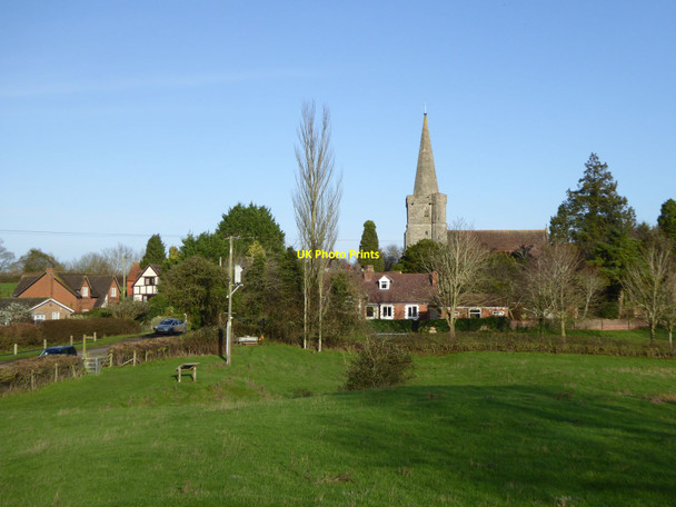 Photo 6"x4" Castlemorton church seen from the former motte and bailey Castlemorton c2015