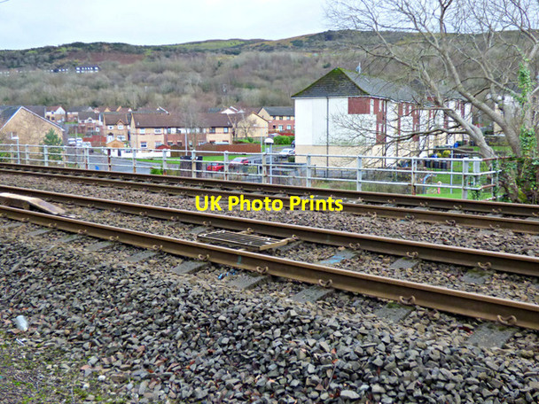 Photo 6"x4" Railway tracks at Ladyburn Greenock\/NS2776 c2016