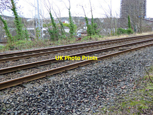 Photo 6"x4" Railway tracks at Ladyburn Greenock\/NS2776 c2016 P2