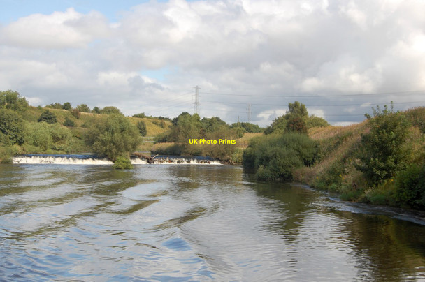 Photo 6"x4" Weir, Manchester Ship Canal Irlam c2012