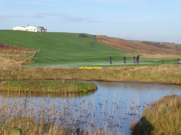 Photo 6"x4" Frosty golf Warkworth\/NU2406 c2016