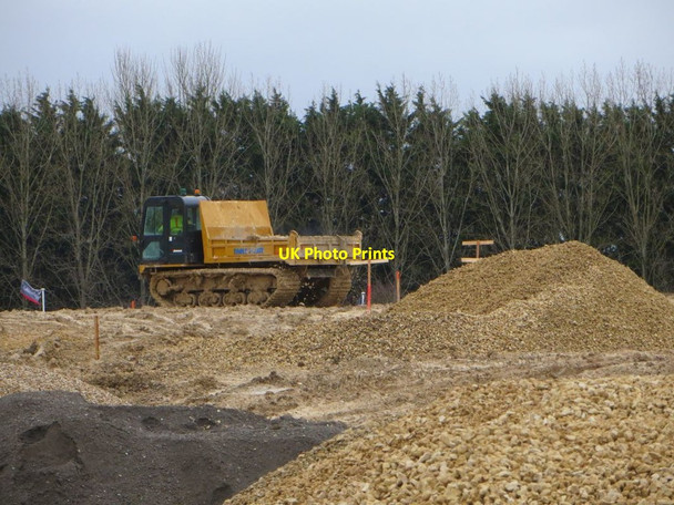 Photo 6"x4" Tracked Truck on Site Chilton\/SU4885 c2015