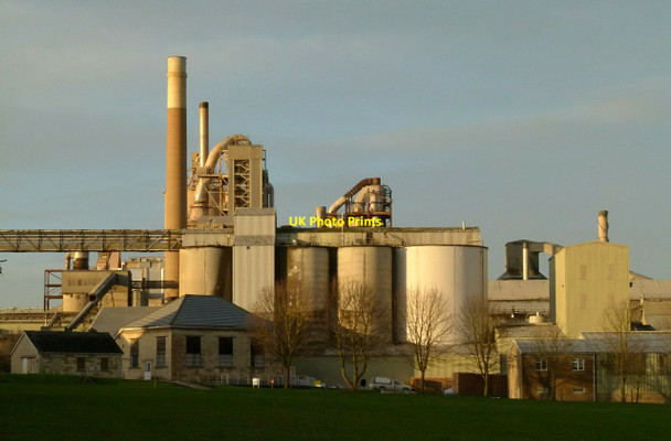Photo 6"x4" Winter sunlight on the cement works Aldgate c2016