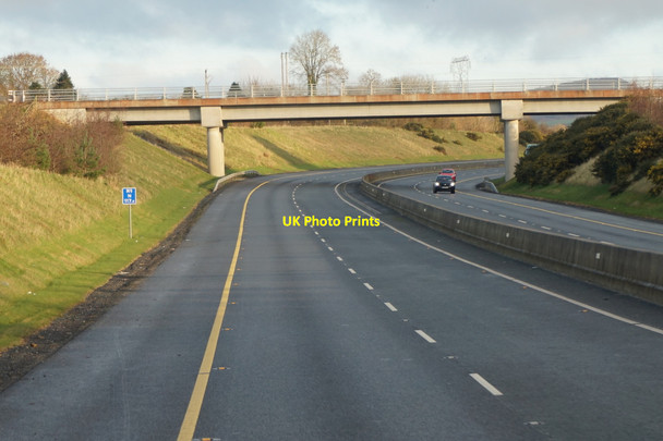 Photo 6"x4" The M9 Northbound at Dunkitt Terrace Bridge Kilmacow c2016