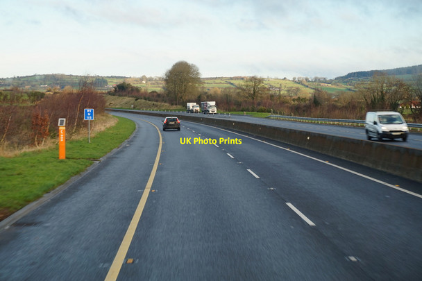 Photo 6"x4" The M9 Northbound towards junction 11 Kilmacow c2016 P1