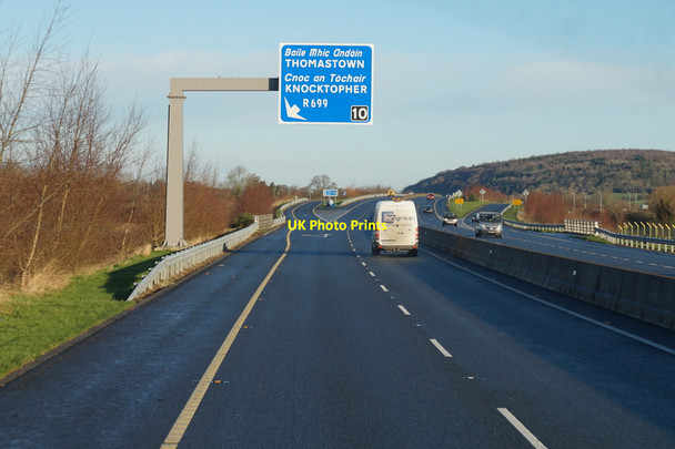 Photo 6"x4" M9 Northbound at junction 10 Knocktopher c2016