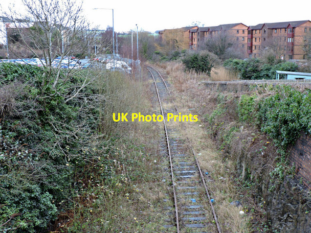 Photo 6"x4" Rosyth Docks railway line Inverkeithing c2015
