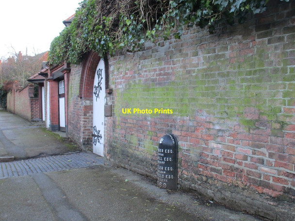 Photo 6"x4" Boundary Marker on Redcliffe Road Nottingham\/SK5641 c2016