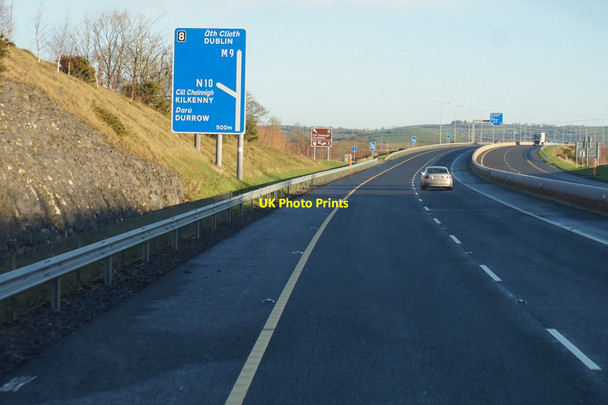 Photo 6"x4" The M9 Northbound towards junction 8 Maddockstown c2016