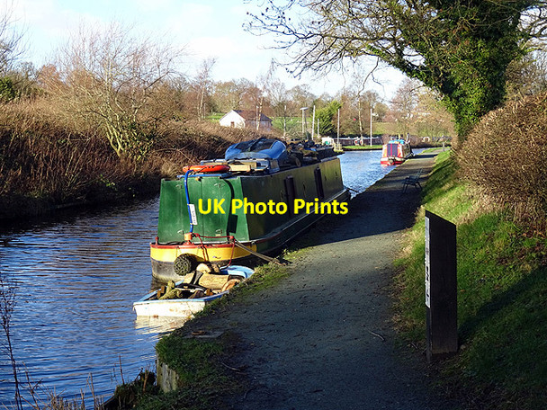 Photo 6"x4" Moored on the Llangollen Canal Bryn-yr-Eos c2016