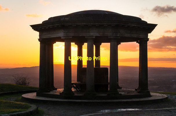 Photo 6"x4" Inglis Memorial at sunset Redhill\/TQ2750 c2016