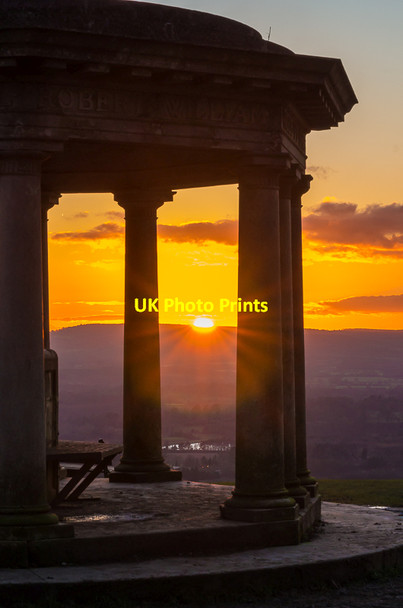 Photo 6"x4" Inglis Memorial at sunset Redhill\/TQ2750 c2016 P1