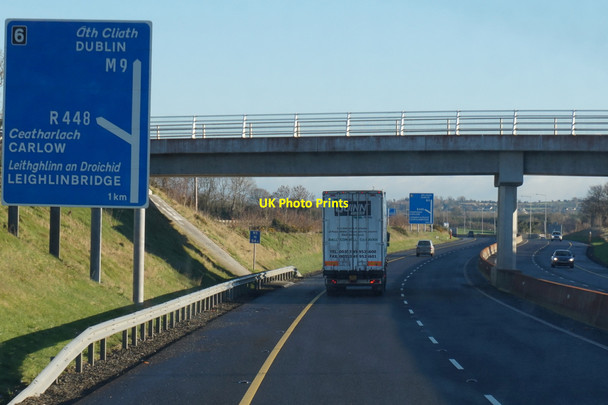 Photo 6"x4" The M9 northbound towards junction 6 Leighlinbridge c2016